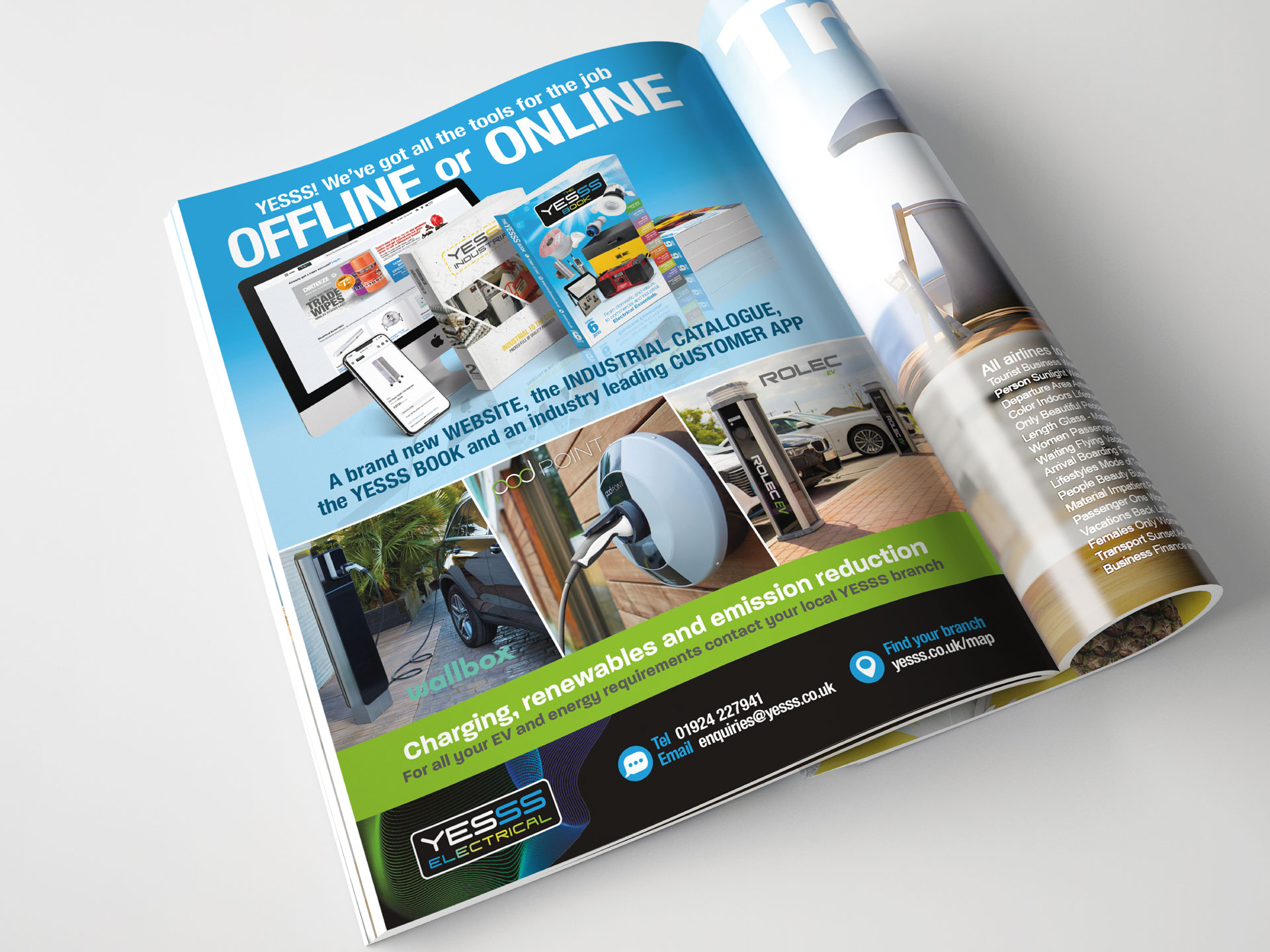 Press advertising - offline and online